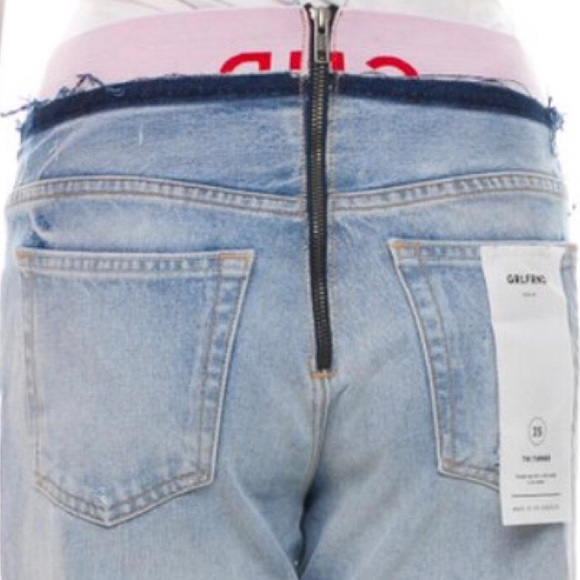 NWT GRLFRND Turner Baggy Boy in All The Rage Jean - Picture 8 of 8